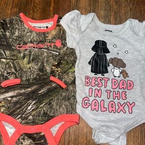 Carhartt and Star Wars Kids One Pieces - Camo and Gray